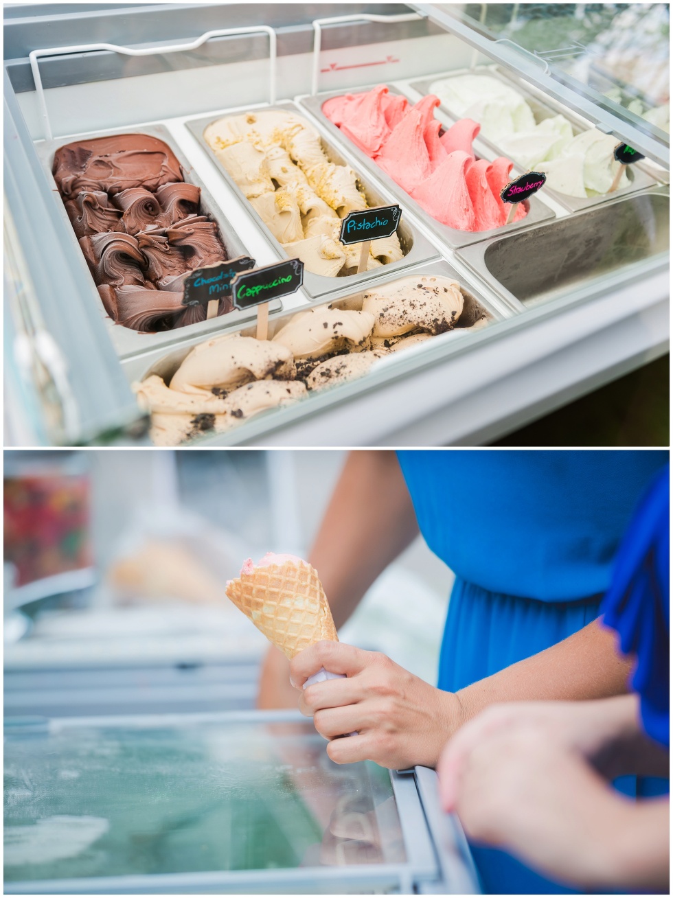 summer backyard wedding, brockville wedding, toronto wedding photographer, mia gelato, summer gelato cart